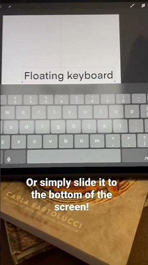 How to make the iPad floating (mini) keyboard come AND go!
