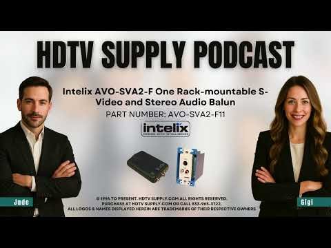 Intelix AVO-SVA2-F One Rack-mountable S-Video and Stereo Audio Balun