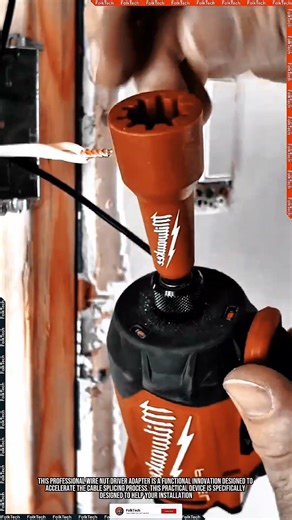Wire Nut Driver: Spinning Cable Connectors With Steady Strong Precise #tool #tools #innovation