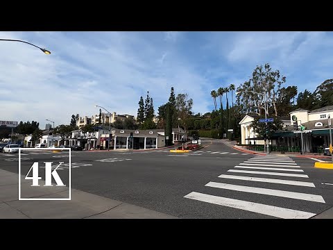The Sunset Strip - 4K Walking Tour - Sunset Boulevard Los Angeles, California 📽 3D Binaural Sound 🎧