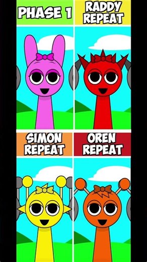 Incredibox Sprunki Phase 1 BUT ALL Repeat #shorts