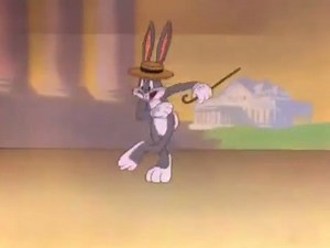 If you try out any of these Bugs Bunny dance moves, they must be accompanied by this song (a Carl Stalling original). Clips from "Stage Door Cartoon" (1944, Friz Freleng), "Bugs Bunny Rides Again" (1948, Friz Freleng), and "Hot Cross Bunny" (1948, Robert McKimson). | GoldenAgeCartoons.com