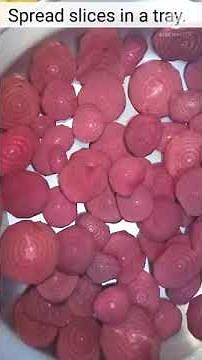 Dehydrating/drying beetroots without oven at home | beetroot powder #shorts