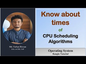 Times of CPU Scheduling Algorithms | operating system | Bangla Tutorial