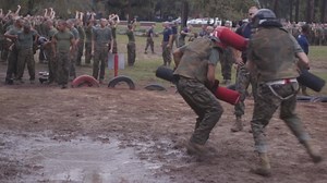 Here's a look into Kilo Company recruits applying their martial arts tactics in pugil stick training. (U.S. Marine Corps video by Lance Cpl. Godfrey Ampong) | Marine Corps Recruit Depot Parris Island, S.C.