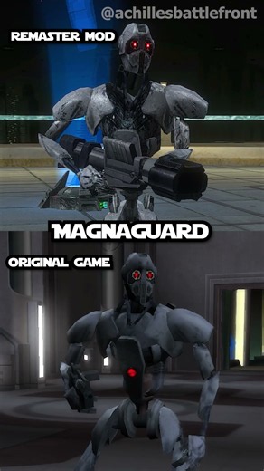 Droid Units Comparison - OG Battlefront II vs Remaster Mod #starwars #battlefront2 #shorts