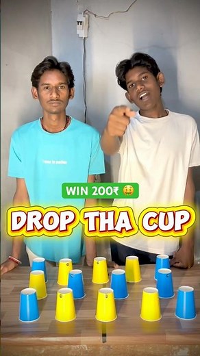 DROP THE CUP CHALLENGE🤣☠️ WIN 200₹ 💸🤡