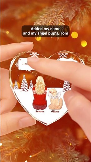 Heart Shaped Ornament For Beloved Pets #gifts #giftides #Christmas #giftforpetlovers