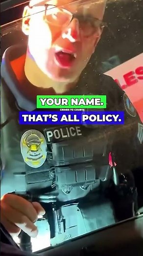 Driver Stands His Ground Against Angry Officer #knowyourrights #police #justice