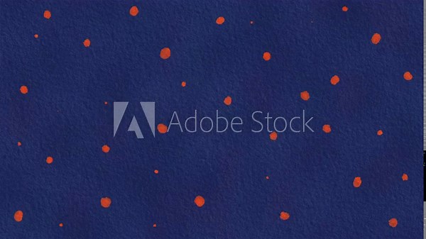 Dark Blue and Orange Dot Background Animation with Paper Texture - Playful and Vibrant Design