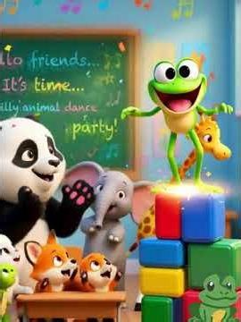 Silly Animal Dance Party 🐒🐘 | Funny Animal Dance Song for Kids#funny