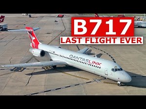 Onboard the LAST QantasLink Boeing 717 flight.