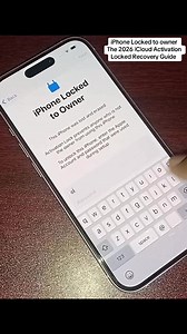 iPhone Locked to owner The 2026 iCloud Activation Locked Recovery Guide #activationlock #iphonelockedtoowner #2026 #tutorial #icloudremoval