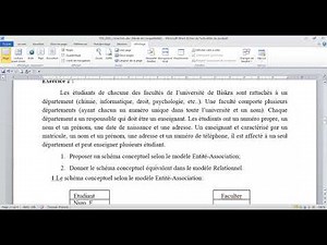 Série d’exercices N ° 1 (Modèles Entité - Association et Relationnel)