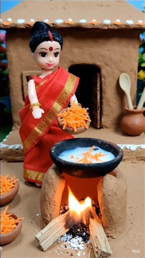Miniature Vegetable Cooking in Tiny Village Kitchen | Cute Dollhouse Cooking ASMR