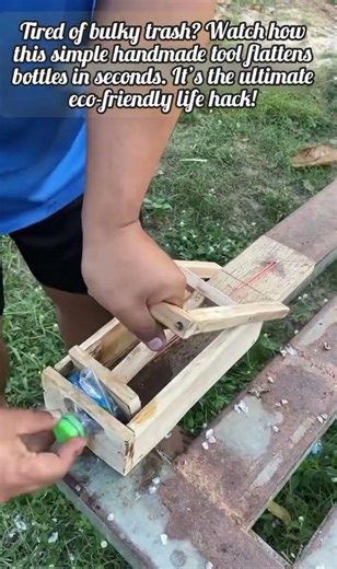 Genius DIY Tool Crushes Plastic Bottles Instantly!