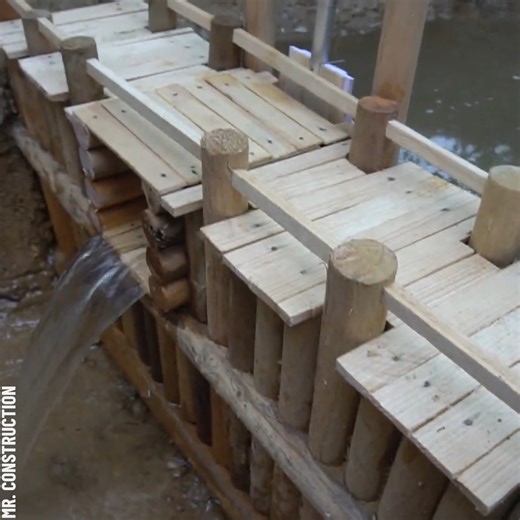 Building Amazing Wooden Dam Partner: Mr.Construction YT: https://www.youtube.com/channel/UCSQbexmT8yTF_9NWrj7swTQ | Awesome