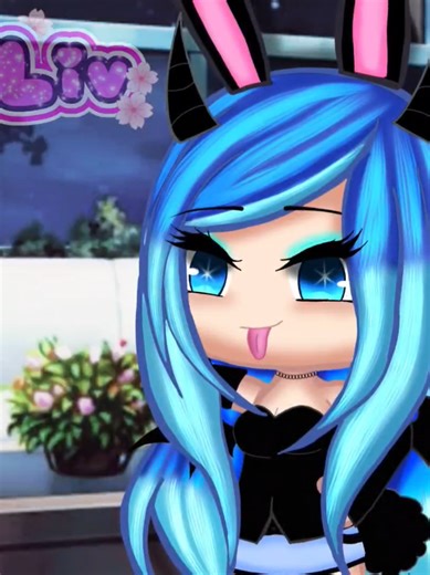 i change my OC hair color 😗🩵💙 #gacha #gachaedit #gachalife