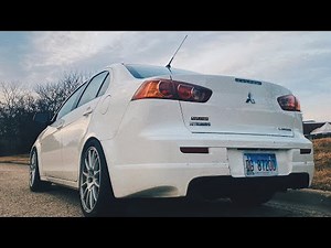 Ralliart Rear Bumper On Base Lancer! +Reflector LED's Install!