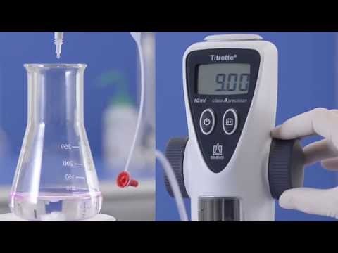Titrette® - Titration with the digital bottle-top burette