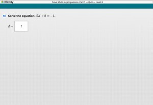 i-ReadySolve Multi-Step Equations, Part 1 - Quiz - Level GSo... | Filo