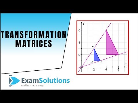Transformation Matrices : Enlargement scale factor k (positive) : ExamSolutions