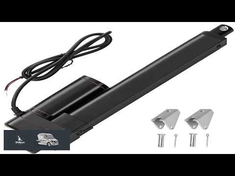 6 Inch Stroke Linear Actuator 12V Heavy Duty 440lbs 2000N IP65 Waterproof Electric