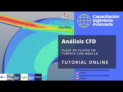 CFD Tutorial in Spanish: Altair HyperMesh and Acusolve Fluid Flow with Mixture