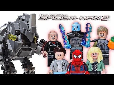 LEGO The Amazing Spider-Man 2 Minifigures + RHINO Build! 🔥🕷🦏