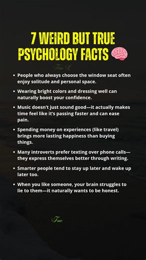 7 Weird but true psychology facts | True Love Quotes