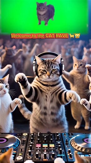 Techno Style ® on Instagram: "Certified Rave Cat 🐾✨"