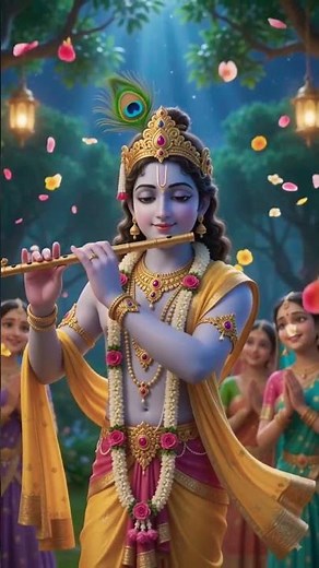 Krishna Ras Lila 3D Animation | Divine Vrindavan Dance | 4K HD | Radha Krishna Devotional #short
