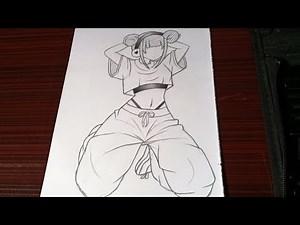 How to draw anime girl full body | how to draw a girl sitting | anime drawing | how to draw a body