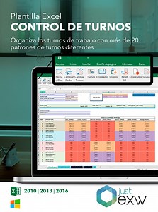 Plantilla Premium Control de Turnos de Trabajo | JustExw