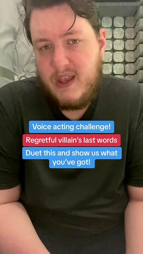 Voice acting challenge! #duet this and show us your villain’s soft side! #voiceover #voiceactor #challenge #practice