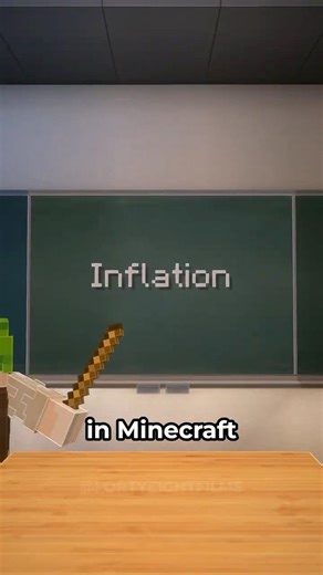Inflation explained in Minecraft ⛏️#minecraft #explained #funny #story #explainedinminecraft