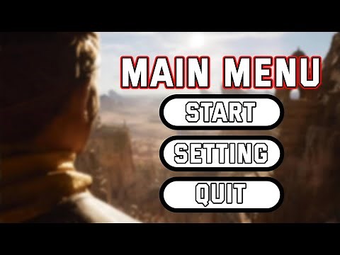 Unreal Engine 5 Main Menu tutorial