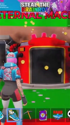 FIRTS CODE SKIP MACHINE CODE STEAL THE BRAINROT #fortnite