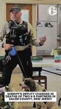 Sheriff's deputy charged in deaths of two K-9 partners in Salem County, New Jersey