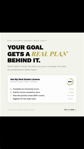 Goal Accomplishment Made Easy™ — try it at app.goalaccomplishment.com.