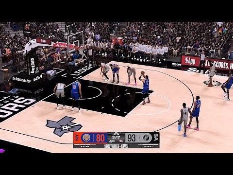 NBA 2K26 Finals Mode | SPURS vs KNICKS FULL GAME 1 GAMEPLAY