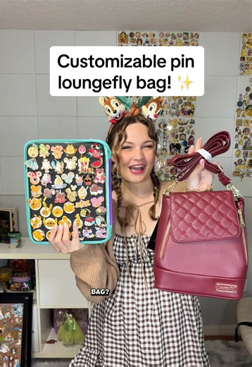 #gifted thank you so much @Loungefly for sending me this new pin display bag from the BackStory collection! My favorite thing is using Disney pins to customize a look, so this is perfect! 🥰 #disneypins #loungefly #disneypincollection