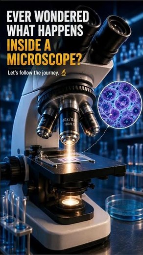 🔬 Ever Wondered What Happens Inside a Microscope? 👀 | The Journey of Light & Focus
