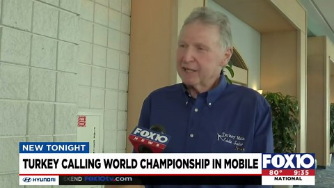 Turkey callers showing off their skills at the 2022 World Championship Turkey Calling Contest