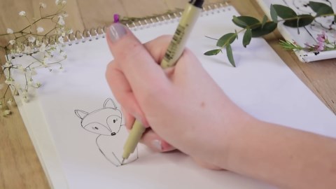 How To Paint Animals in Watercolor | Springtime Fox