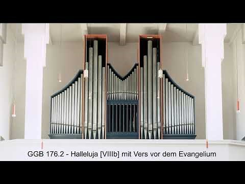 GGB 176 2 "Halleluja" [VIIIb] mit Vers vor dem Evangelium