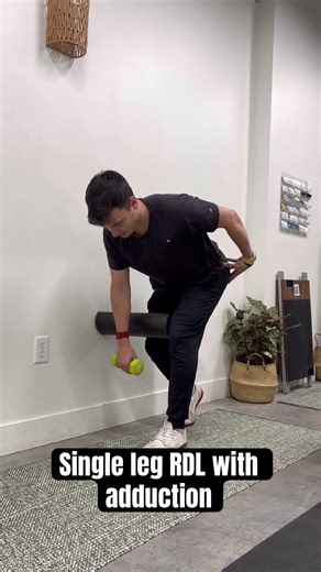 Single leg RDL with adduction