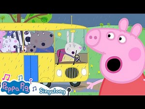 Wheels on the Bus | Peppa Pig Song |Karaoke & Singalong | Nursery Rhymes | Peppa Pig Music Official