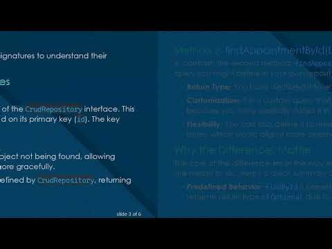 Understanding the Difference Between findById and findAppointmentById in JPA