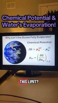 Chemical potential & water evaporating! Purchase my physics guide (link in bio)!
